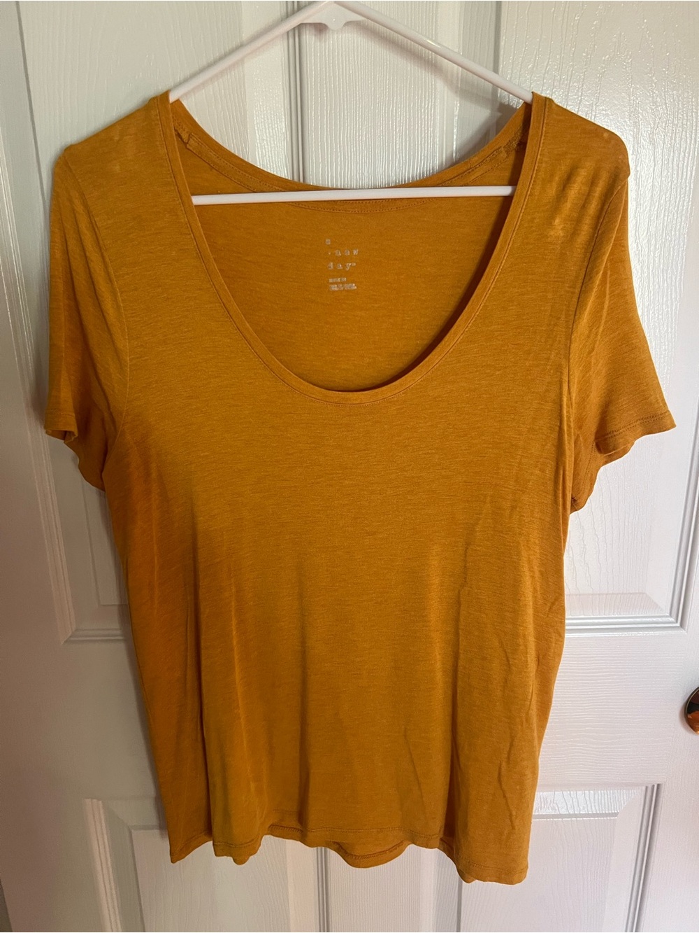 a new day Scoop Neck Tee - Mustard